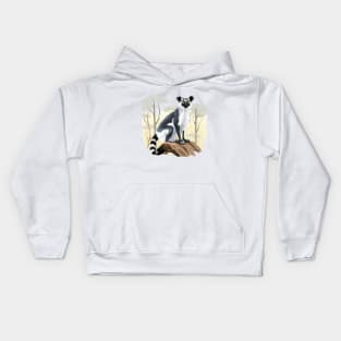 Ruffed Lemur Kids Hoodie